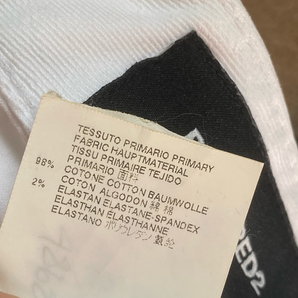 DSQUARED2 SUPER SKINNY JEANS IN STRETCH COTTON DENIM Sz 38IT - Picture 13 of 13